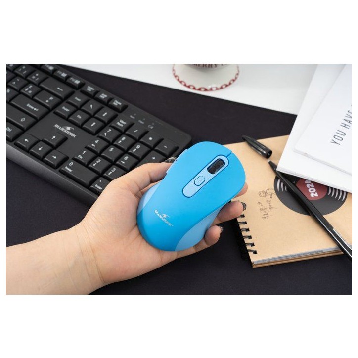 Souris - 2.4GHz+Bluetooth - BLUESTORK - Rechargeable 4800 DPI - Bleu Souris - 2.4GHz+Bluetooth - BLUESTORK - Rechargeable 4800 DPI - Bleu