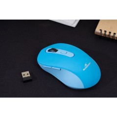 Souris - 2.4GHz+Bluetooth - BLUESTORK - Rechargeable 4800 DPI - Bleu