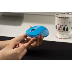 Souris - 2.4GHz+Bluetooth - BLUESTORK - Rechargeable 4800 DPI - Bleu