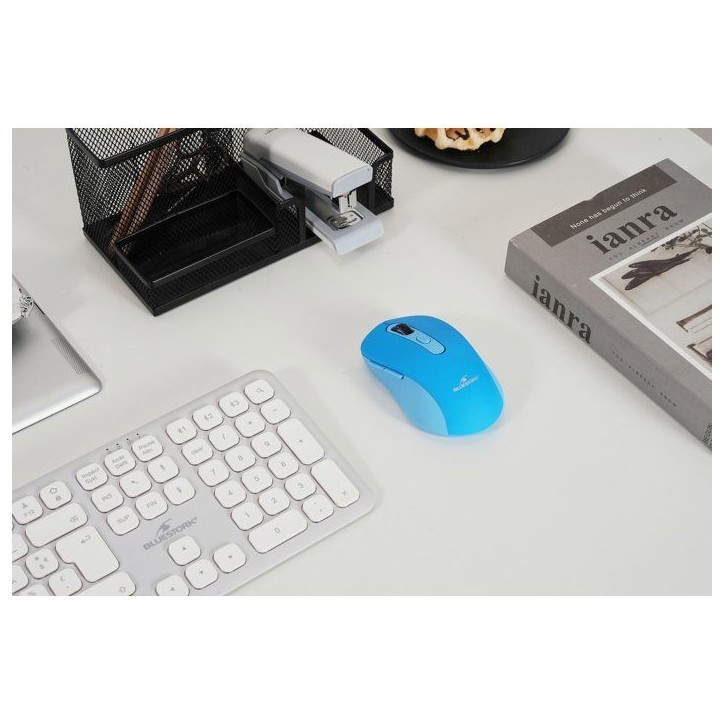 Souris - 2.4GHz+Bluetooth - BLUESTORK - Rechargeable 4800 DPI - Bleu Souris - 2.4GHz+Bluetooth - BLUESTORK - Rechargeable 4800 DPI - Bleu
