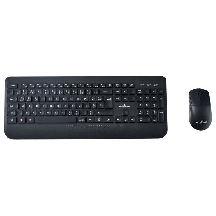 Pack clavier souris - BLUESTORK - 2.4G+BT - AZERTY - Noir Pack clavier souris - BLUESTORK - 2.4G+BT - AZERTY - Noir
