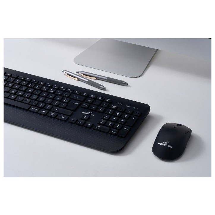 Pack clavier souris - BLUESTORK - 2.4G+BT - AZERTY - Noir Pack clavier souris - BLUESTORK - 2.4G+BT - AZERTY - Noir