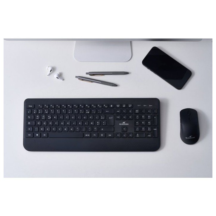 Pack clavier souris - BLUESTORK - 2.4G+BT - AZERTY - Noir Pack clavier souris - BLUESTORK - 2.4G+BT - AZERTY - Noir