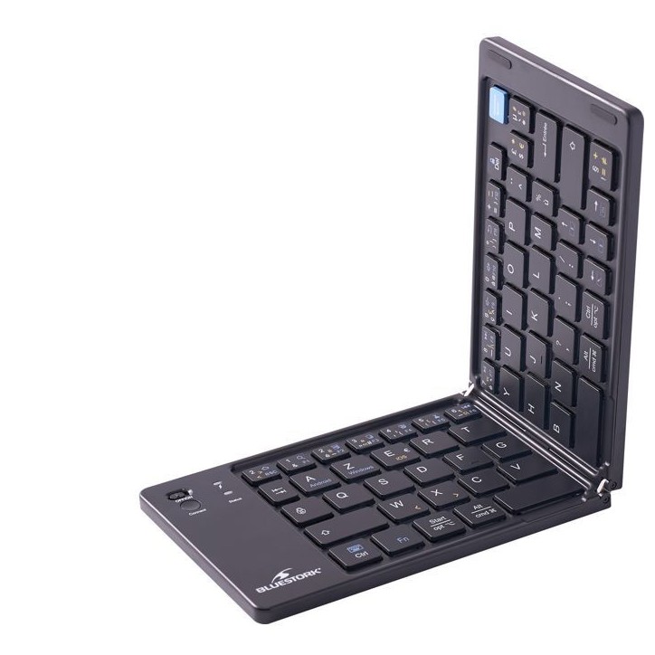 Clavier sans fil pliable - Ordinateur, tablette, smartphone, TV - Touches ciseaux - BLUESTORK - KB-MINI-FOLD/FR - AZERTY - Noir Clavier sans fil pliable - Ordinateur, tablette, smartphone, TV - Touches ciseaux - BLUESTORK - KB-MINI-FOLD/FR - AZERTY - Noir