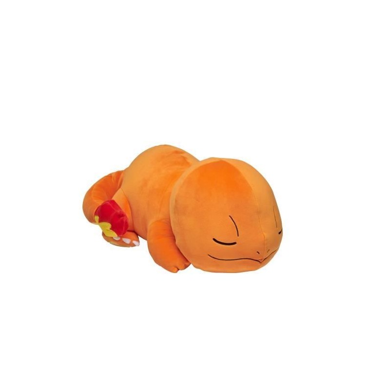 Peluche Salameche Dort 40cm - BANDAI - Pokémon - Doudou ou Oreiller p