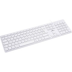 Pack clavier souris filaire - BLUESTORK - KB Mac - Compatible Mac - Blanc