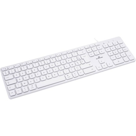 Pack clavier souris filaire - BLUESTORK - KB Mac - Compatible Mac - Blanc