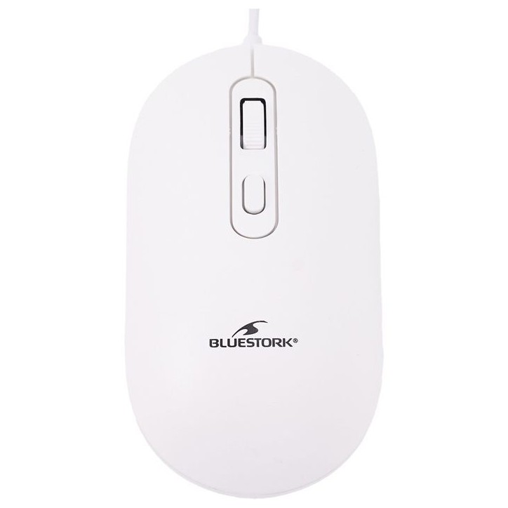 Pack clavier souris filaire - BLUESTORK - KB Mac - Compatible Mac - Blanc