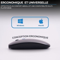Souris - Sans fil - BLUESTORK - M-WL-OFF105 - Silencieuse - Bluetooth