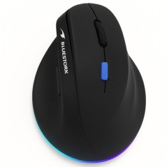 Souris ergonomique droitier - 2.4G+BT - BLUESTORK - Button bleu 4800 D
