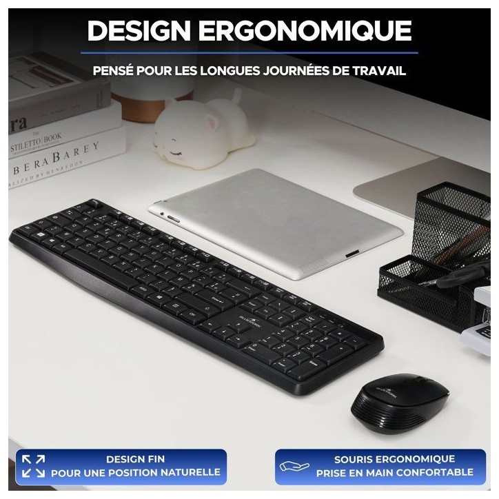 Clavier filaire - 15 touches de raccourcis multimédias - BLUESTORK - Media Office - KB-MEDIA-OFFW/FR - AZERTY Clavier filaire - 15 touches de raccourcis multimédias - BLUESTORK - Media Office - KB-MEDIA-OFFW/FR - AZERTY