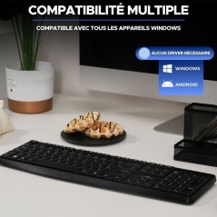 Clavier filaire - 15 touches de raccourcis multimédias - BLUESTORK -