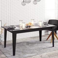 Table a manger - POLKA - Rectangulaire - 4 personnes - 180 x 77 x 90 c