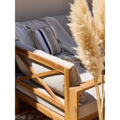 Salon de jardin d'angle modulable LEVATA XXL - Bois d'acacia FSC - 9 p