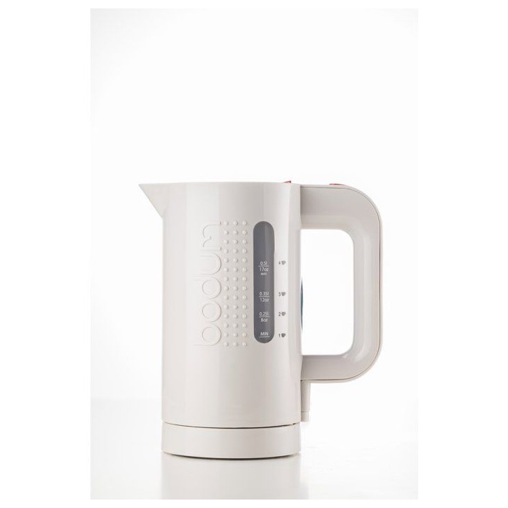 Bouilloire électrique - BODUM - BISTRO - 1300 W - 1 L - Socle 360° - Blanc Bouilloire électrique - BODUM - BISTRO - 1300 W - 1 L - Socle 360° - Blanc