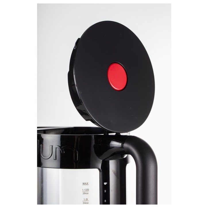 Bouilloire électrique double paroi - BODUM - BISTRO - 1500 W - 1,1 L - 5 températures - Intérieur en verre - Noir Bouilloire électrique double paroi - BODUM - BISTRO - 1500 W - 1,1 L - 5 températures - Intérieur en verre - Noir