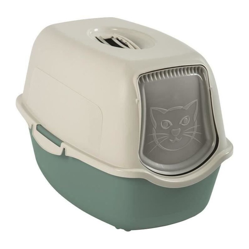 Maison de toilette - Vert d'eau & Blanc (PP Recyclé) - 56 x 40 x 39 c