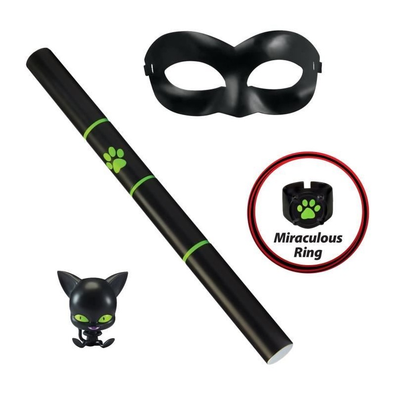 BANDAI - Miraculous Set de transformation - Chat Noir - Accessoire Mag BANDAI - Miraculous Set de transformation - Chat Noir - Accessoire Mag