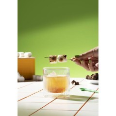 Bar set - BODUM - Douro - Plateau de glace ronde + set de 2 verres a w