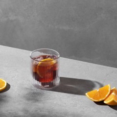 Bar set - BODUM - Douro - Plateau de glace ronde + set de 2 verres a w