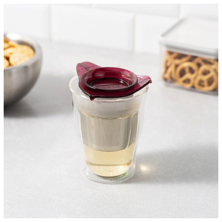 Tasse a thé avec infuseur - BODUM - YO-YO SET - 0,35 L - Double paroi - Verre et inox Tasse a thé avec infuseur - BODUM - YO-YO SET - 0,35 L - Double paroi - Verre et inox