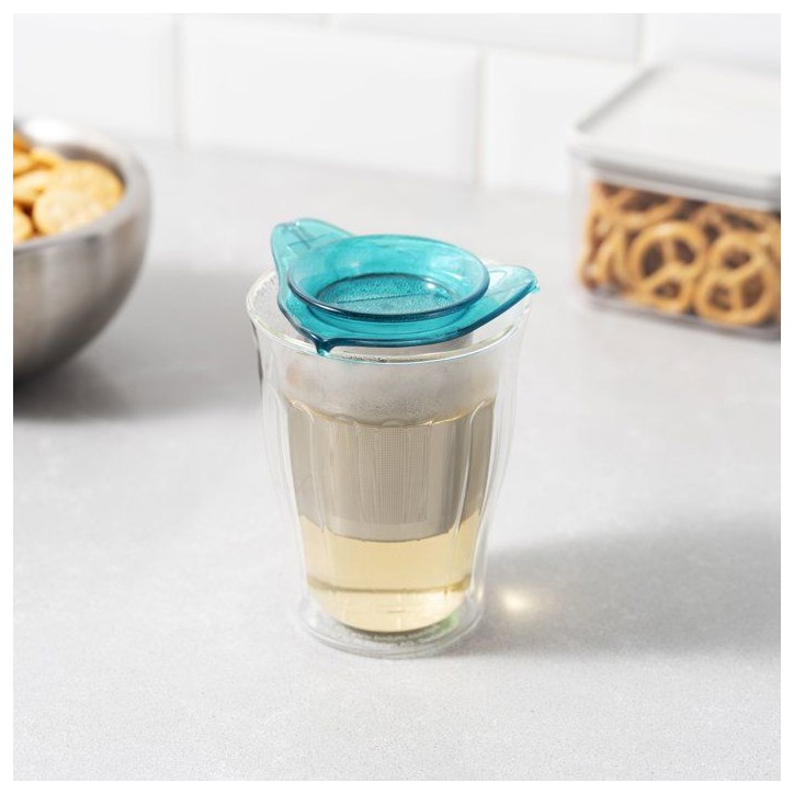 Tasse a thé avec infuseur - BODUM - YO-YO SET - 0,35 L - Double paroi - Verre et inox Tasse a thé avec infuseur - BODUM - YO-YO SET - 0,35 L - Double paroi - Verre et inox