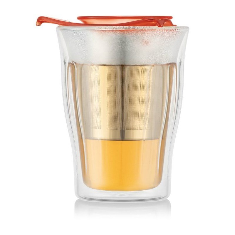 Tasse a thé avec infuseur - BODUM - YO-YO SET - 0,35 L - Double paroi