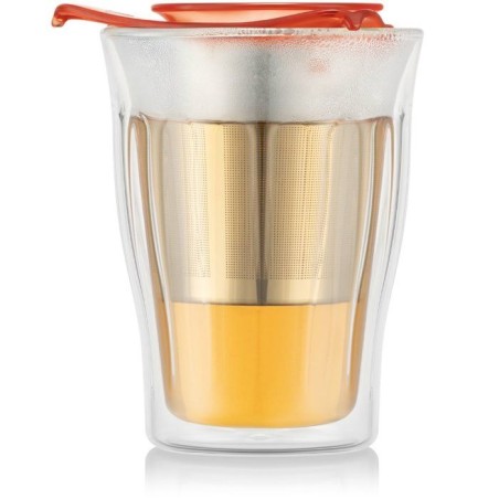 Tasse a thé avec infuseur - BODUM - YO-YO SET - 0,35 L - Double paroi