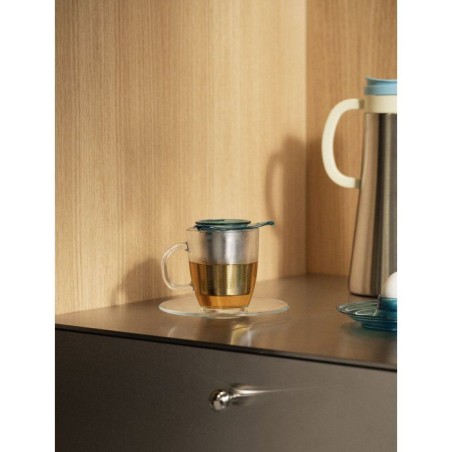 Set - BODUM - Yo-Yo - Mug en verre trempé avec infuseur a thé en inox - Individuel - Vert - 0,35 l