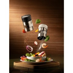 Moulin sel et poivre combiné - BODUM - Twin - Manuel - Inox / Noir