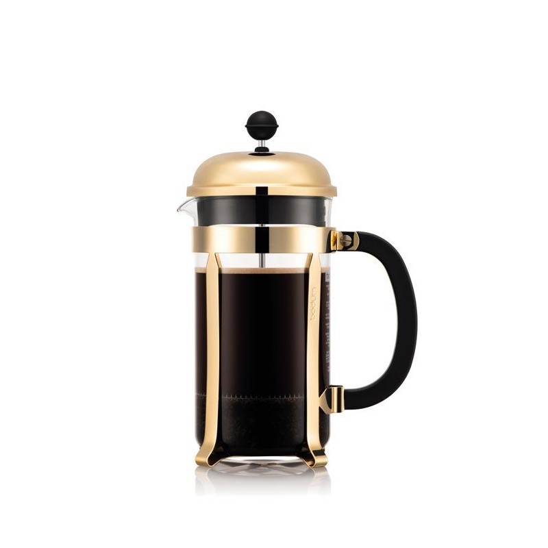 Cafetiere a piston - BODUM - Chambord - 1 L - 8 tasses - Acier inox -