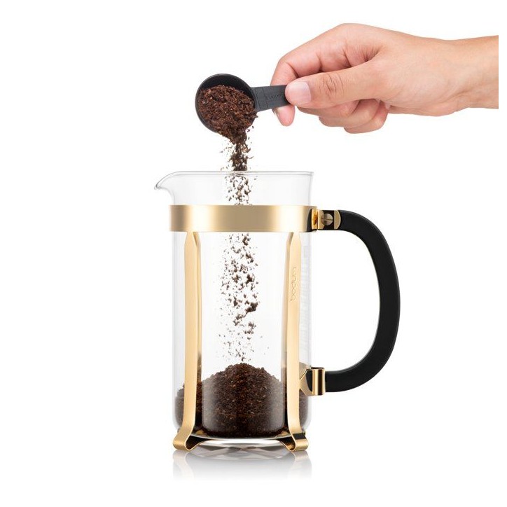 Cafetiere a piston - BODUM - Chambord - 1 L - 8 tasses - Acier inox - Or