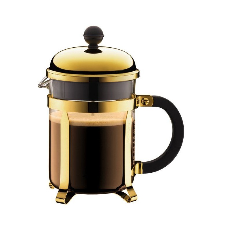 Cafetiere a piston - BODUM - CHAMBORD - 0,5 L - 4 tasses - Acier inoxy