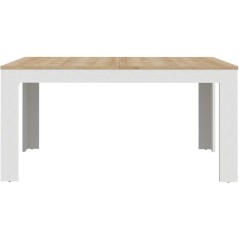 Table a manger extensible BOHOL – Blanc & Bois – 8 personnes – E
