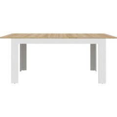 Table a manger extensible BOHOL – Blanc & Bois – 8 personnes – E
