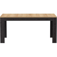 Table a manger extensible BOHOL – Noir & Bois – 8 personnes – Ex