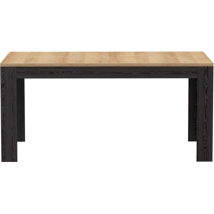 Table a manger extensible BOHOL – Noir & Bois – 8 personnes – Extension L 160 a 206,6 × P 90,2 × H 78,2 cm Table a manger extensible BOHOL – Noir & Bois – 8 personnes – Extension L 160 a 206,6 × P 90,2 × H 78,2 cm