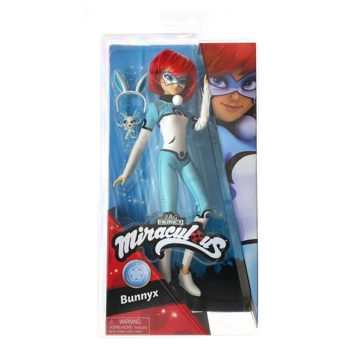 Poupée articulée Bunnyx de Miraculous - BANDAI - 26 cm - Pour enfants de 2 ans et plus
