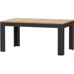 Table a manger extensible BOHOL – Noir & Bois – 8 personnes – Ex