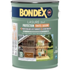 Lasure 2 en 1 protection extérieure - Chene Foncé - Satin - Protecti