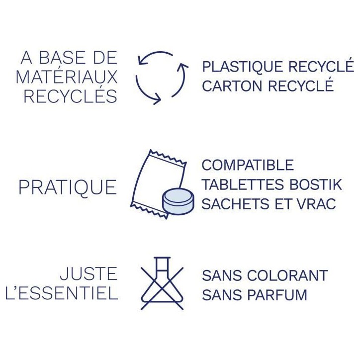 Recharges absorbeur - BOSTIK - Respire - 2 tablettes - Jusqu'a 25 m² - Sans parfum - 2 x 250 g Recharges absorbeur - BOSTIK - Respire - 2 tablettes - Jusqu'a 25 m² - Sans parfum - 2 x 250 g