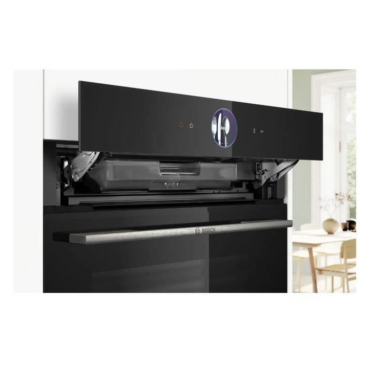 Four intégrable combi vapeur - BOSCH HRG7764B1 - 71L - Pyrolyse - Écran TFT tactile Four intégrable combi vapeur - BOSCH HRG7764B1 - 71L - Pyrolyse - Écran TFT tactile