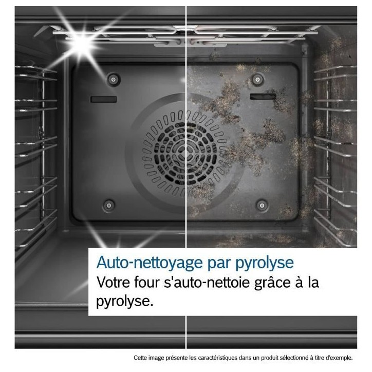 Four intégrable combi vapeur - BOSCH HRG7764B1 - 71L - Pyrolyse - Écran TFT tactile Four intégrable combi vapeur - BOSCH HRG7764B1 - 71L - Pyrolyse - Écran TFT tactile