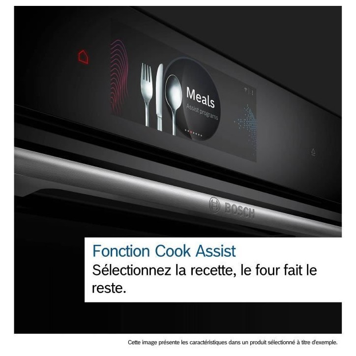 Four intégrable combi vapeur - BOSCH HRG7764B1 - 71L - Pyrolyse - Écran TFT tactile Four intégrable combi vapeur - BOSCH HRG7764B1 - 71L - Pyrolyse - Écran TFT tactile