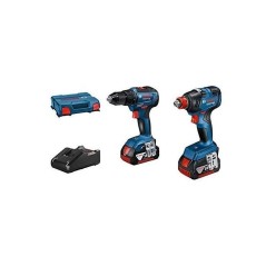 COMBO KIT 2 OUTILS 18V : GDX 18V-200 + GSR 18V-55 + GBA 18V 2x4,0Ah +