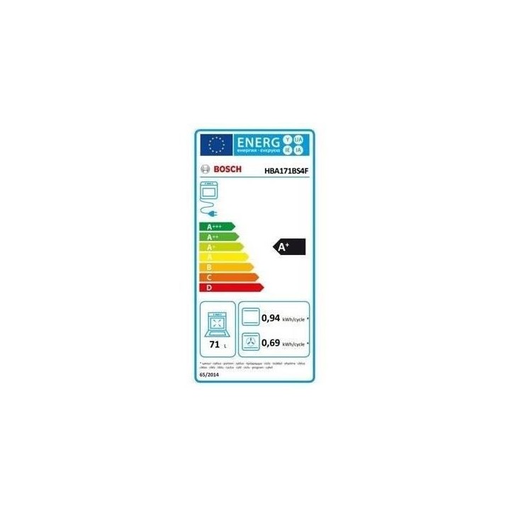 Four encastrable - BOSCH - HBA171BS4F - 71L - Pyrolyse - AutoPilot10 Four encastrable - BOSCH - HBA171BS4F - 71L - Pyrolyse - AutoPilot10