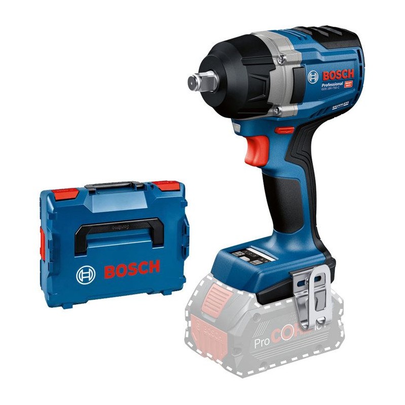 Clé a Chocs BOSCH GDS 18V-750 C (Machine seule + L-Boxx 136 + module
