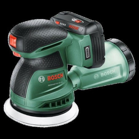 Ponceuse excentrique sans fil BOSCH - UniversalOrbit 18V 20 - 18V - 125mm - 1 batterie 2,0 Ah + chargeur