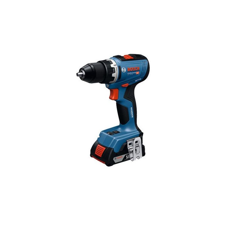 Perceuse-visseuse BOSCH PROFESSIONAL - GSR 18V-65 + 2 batteries 4,0Ah + chargeur + 82 accessoires Perceuse-visseuse BOSCH PROFESSIONAL - GSR 18V-65 + 2 batteries 4,0Ah + chargeur + 82 accessoires