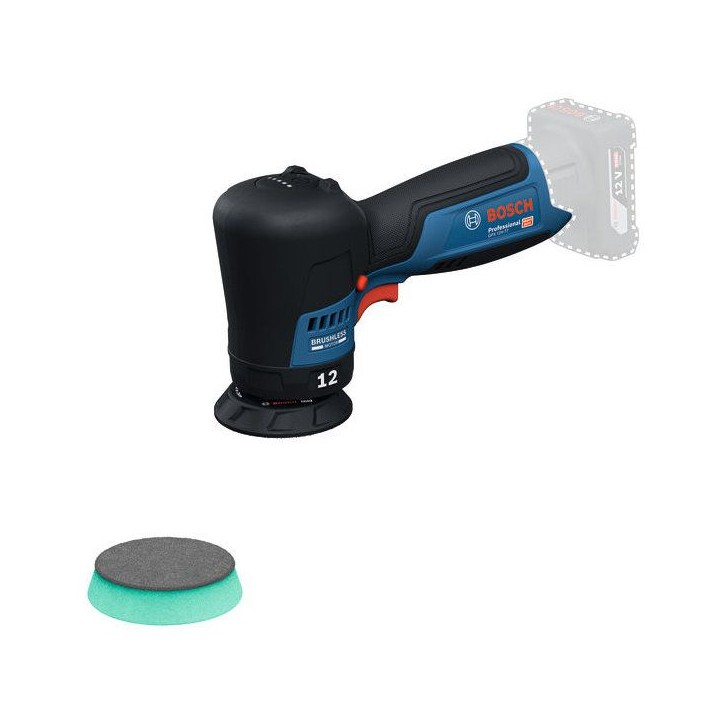 Polisseuse excentrique BOSCH PROFESSIONAL - GPX 12V-77 - 12V -Sans batterie ni chargeur - Avec plateau + tampon a polir 77mm Polisseuse excentrique BOSCH PROFESSIONAL - GPX 12V-77 - 12V -Sans batterie ni chargeur - Avec plateau + tampon a polir 77mm